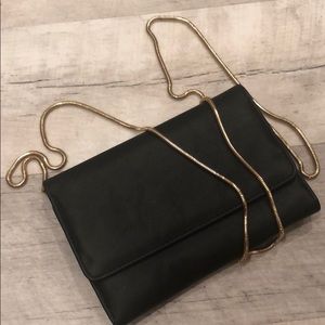 Forever21 crossbody bag. Black with gold details